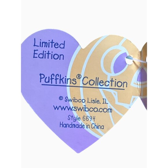 Puffkins Stitch Monster Plush Toy Green Black Tag Collectible1999 Halloween - Picture 15 of 16